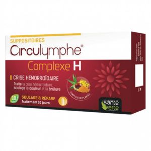 Circulymphe - Complexe H - 10 Suppositoires