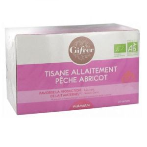 Gifrer - Tisane d'Allaitement Pêche Abricot - 20 Sachets