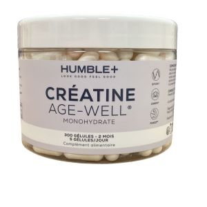 Humble + - Créatine Age-Well Monohydrate - 300 gélules