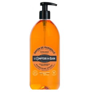 Le Comptoir du Bain - Savon de Marseille extra doux Mandarine Sauge - 1L