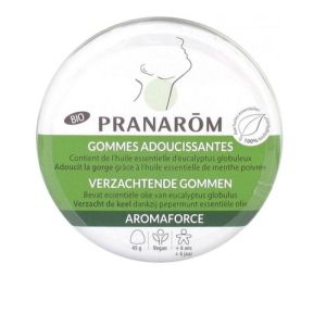 Pranarom - Gommes Adoucissantes Menthe/Eucalyptus Bio 45 g