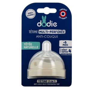 Tétine Multi-Perforée Anti-Colique Débit 4 Liquides épais + 6 mois