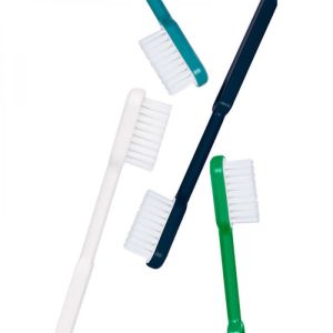 Caliquo - Brosse à dents écologique à tête rechargeable - Souple - Blanc