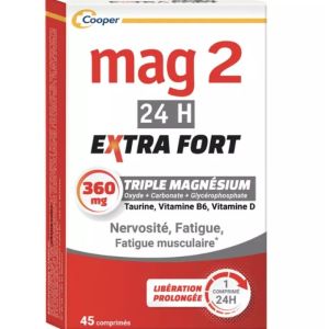 Cooper - Mag-2 24H Extra fort - 45 comprimés