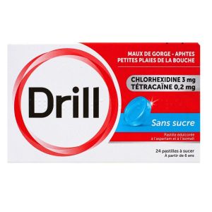 Drill - Sans sucre- 24 pastilles