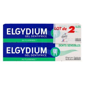 Elgydium - Dentifrice dents Sensibles - 2x75ml