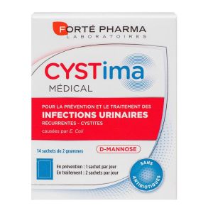 Forté pharma - Cystima médical infections urinaires et cystites - 14x2g