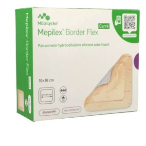 Mepilex - Border Flex Carré Mölnlycke 10x10cm