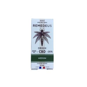 Remedeus - Origin Medium Chanvre Naturel Spectre Large CBD 20% - 10ml