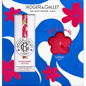 Roger & Gallet Eau parfumée bienfaisante gingembre + Bougie Parfumée - 100ml + 85 gr Offerte