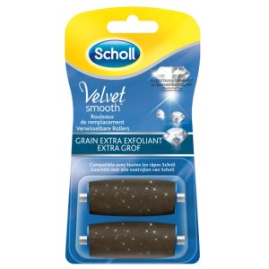 Scholl - Velvet smooth grain extra exfoliant - 2 rouleaux