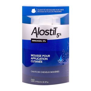 Alostil 5 % Mousse - 3 flacons de 60g