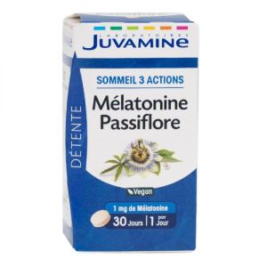 Juvamine - Mélatonine Passiflore - 30 comprimés