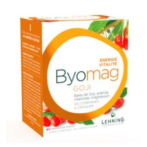 Lehning - Byomag Goji énergie vitalité - 120 comprimés