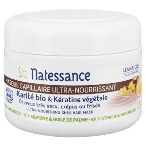 Natessance - Masque capillaire karité bio & kératine végétale - 200 ml