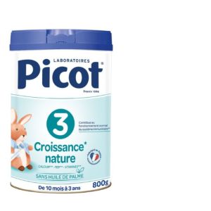 Picot - Croissance nature lait 3ème âge - 800g