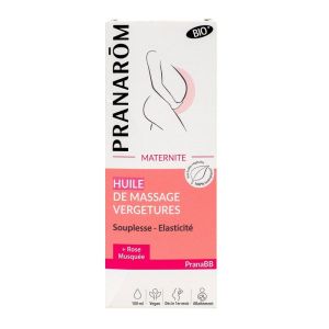 Pranarom - Huile de massage vergetures - 100mL