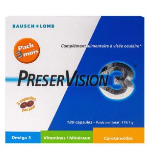 Preservision 3 - Bausch + Lomb - 180  Capsules