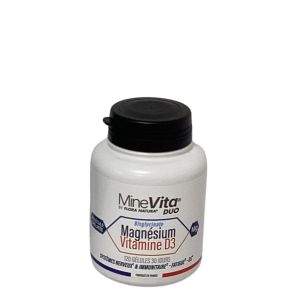 Scienta Natura - MineVita Duo bisglycinate Magnésium et Vtamine D3 - 120 gélules