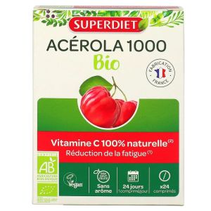 Superdiet - Acérola 1000 - 24 comprimés
