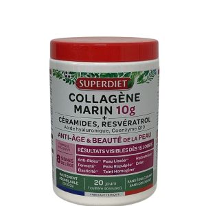 Superdiet - Collagène Marin 10 g + Céramides Resvératrol - 210 g