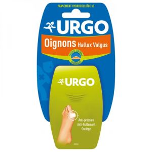 Urgo - Oignons hallux valgus pansement surépaissi - 5 pansements