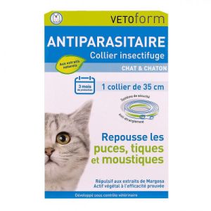 Vetoform - Antiparasitaire naturel collier chat et chaton