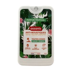 Assanis - Spray répulsif parfumé tropical - 40mL