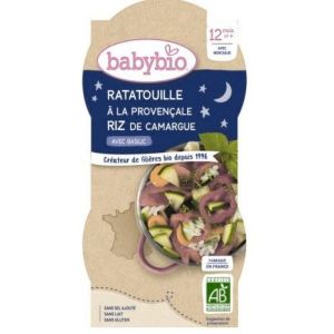 Babybio - Ratatouille à la provençale & riz - dès 12 mois - 2 x 200 g