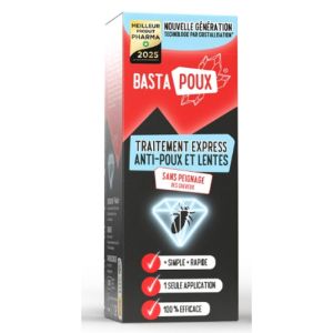 Basta Poux - Traitement express anti-poux et lentes sans peignage - 100 mL