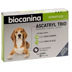 BIOCANINA -  Ascatryl Trio Vermifuge Chien - 2 comprimés