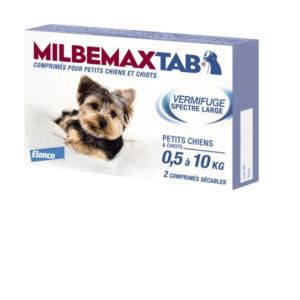 Elanco - MilbemaxTab petits chiens et chiots - 2 comprimés