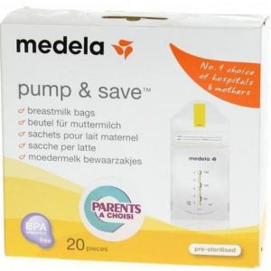 Medela - Sachets pour lait maternel - Boite de 20 sachets