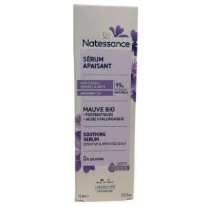 Natessance - Sérum Apaisant Mauve bio pour cuir chevelu Sensible & Irrité - 75 mL