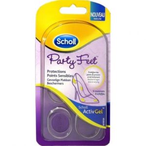 Scholl - Party Feet protections points sensibles - 6 coussinets