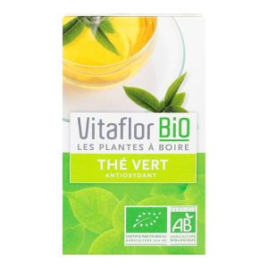 Vitaflor - Thé vert bio tisane antioxydante - 18 sachets