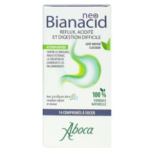 Aboca - Neo Bianacid - Acidité et reflus - 14 comprimés à sucer