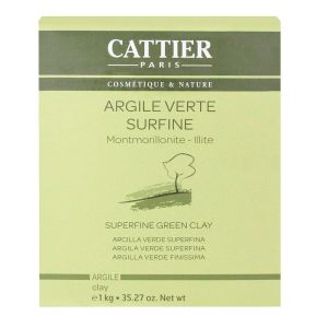 Cattier - Argile verte surfine - 1kg