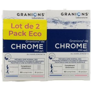 Granions - Chrome - lot de 2 - 60 comprimés x 2