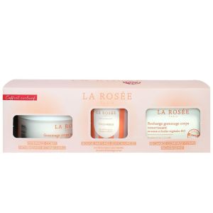 La Rosée - Coffret gommage corps + bougie parfumée + recharge gommage corps - 400g