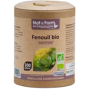 Nat & Form - Fenouil Bio - 90 Gélules
