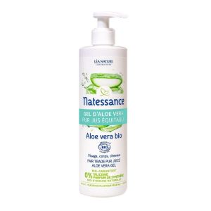 Natessance - Gel d'Aloe Vera Pur Jus Équitable Bio - 400 ml
