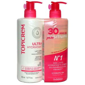 Topicrem - Ultra-hydratant lait corps - 2 x 500ml