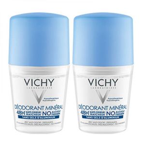 Vichy - Déodorant minéral sans sels d'aluminium - 2 x 50 ml