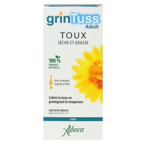 Aboca - GrinTuss Adult - Toux Sèche et Grasse - 132ml