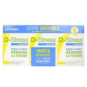 D-stress - Fatigue et stress - lot de 3 boîtes de 80 comprimés