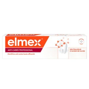 Elmex - Dentifrice rouge anti-caries professional - 75mL