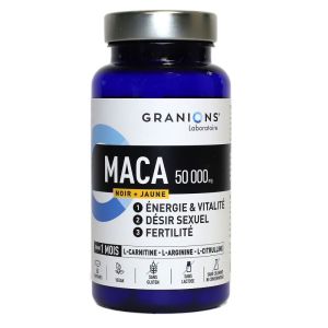Granions- Maca noir+ jaune 50 000 mg- 60 compimés