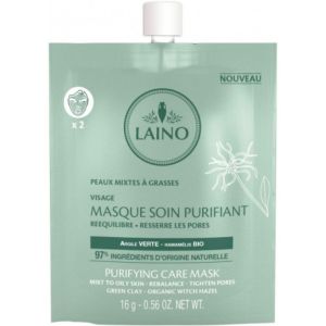Laino - Masque soin purifiant 2 utilisations - 16 g