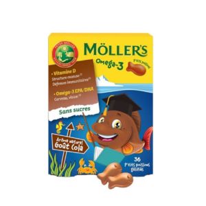 Peter Möller - Omega-3 P'tits Poissons Goût Cola - 36 Pastilles Gélifiées